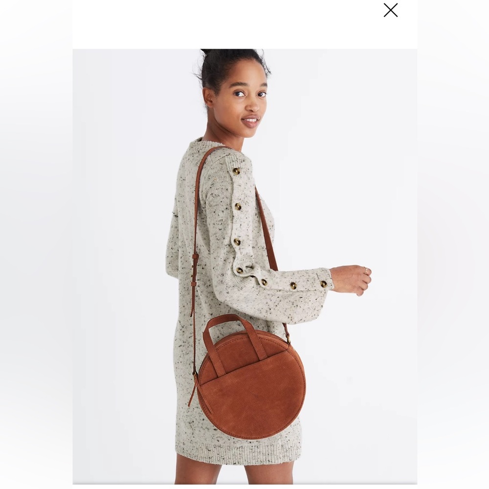 Madewell Donegal Button-sleeve sweater dress, M